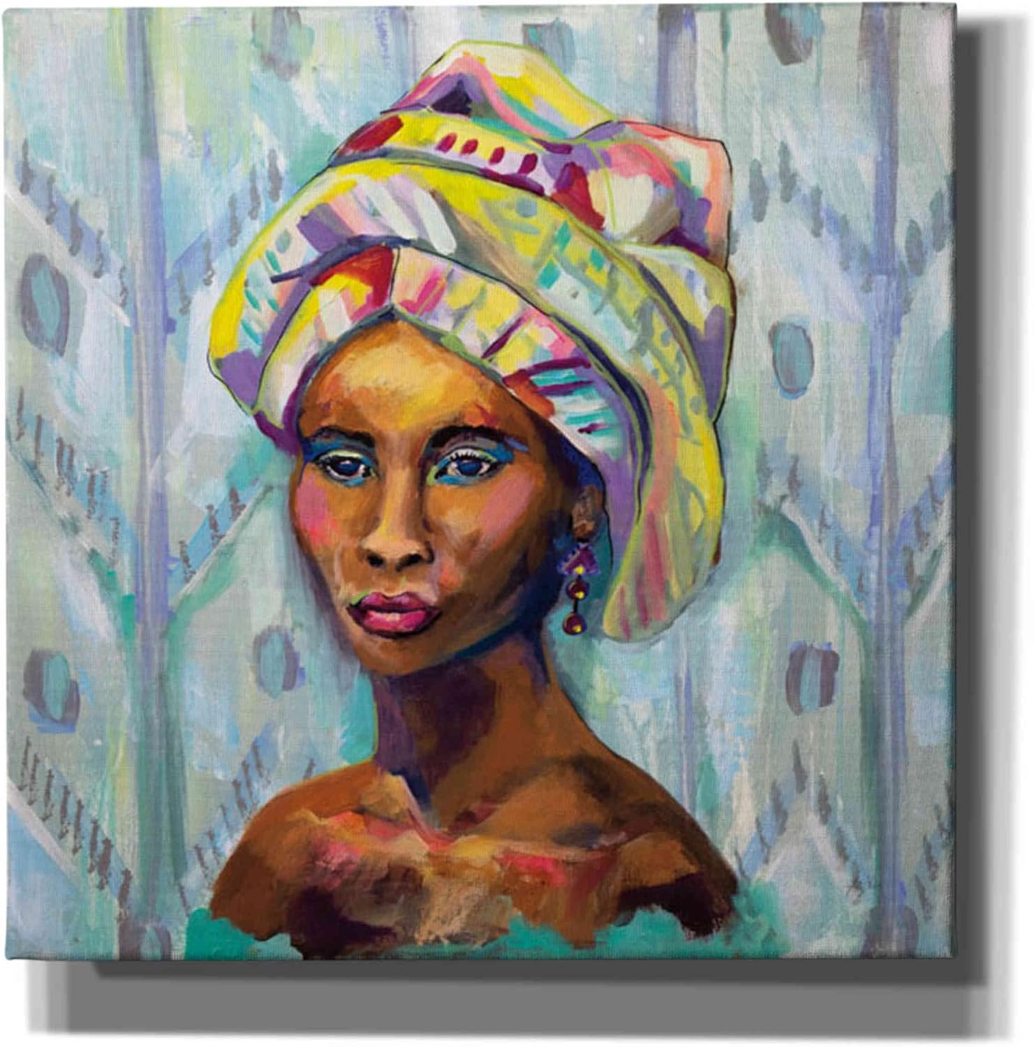 Epic Graffiti "Queen by Jeanette Vertentes, Canvas Wall Art, 12"x12"