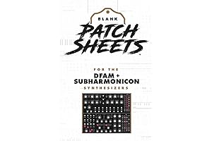 Moog DFAM + Subharmonicon Blank Patch Sheets Notebook for Organized Songwriters