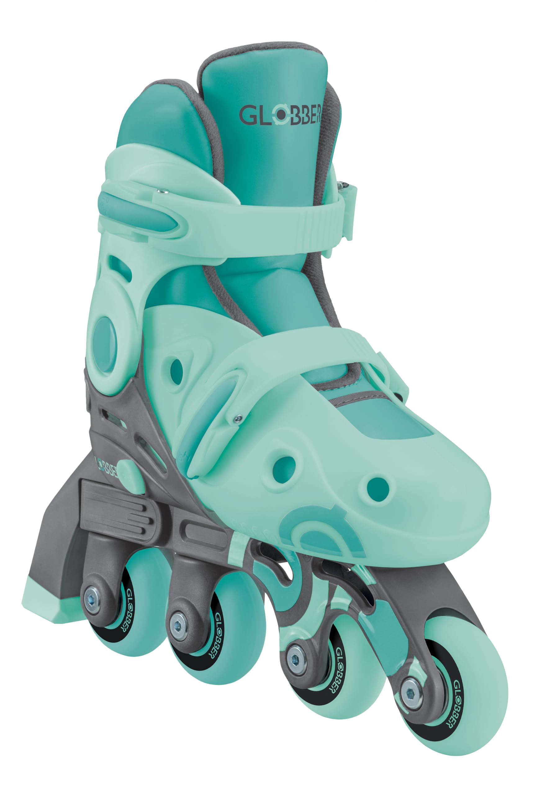Globber Patines en Línea 2 en 1 - Patines niños 3-5+ años Talla 30-33 Verde Menta