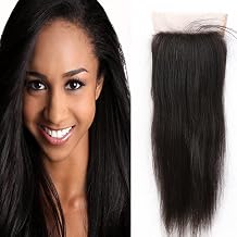 Silk Base Lace Closure Straight Hair Closure with Baby Hair Skin-like Silk Based Natural Hair Color 12 inch