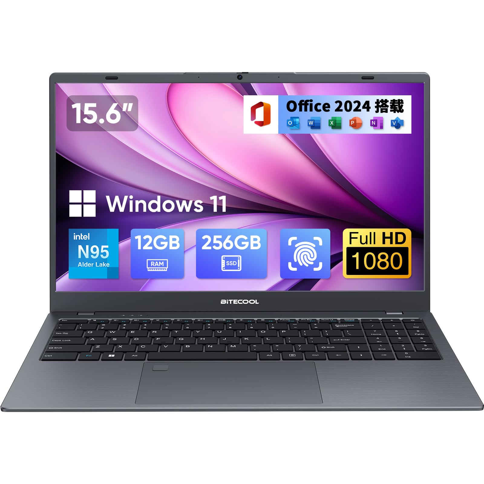 Amazon.co.jp: ノートパソコン N95 プロセッサーノートPC 15.6インチ