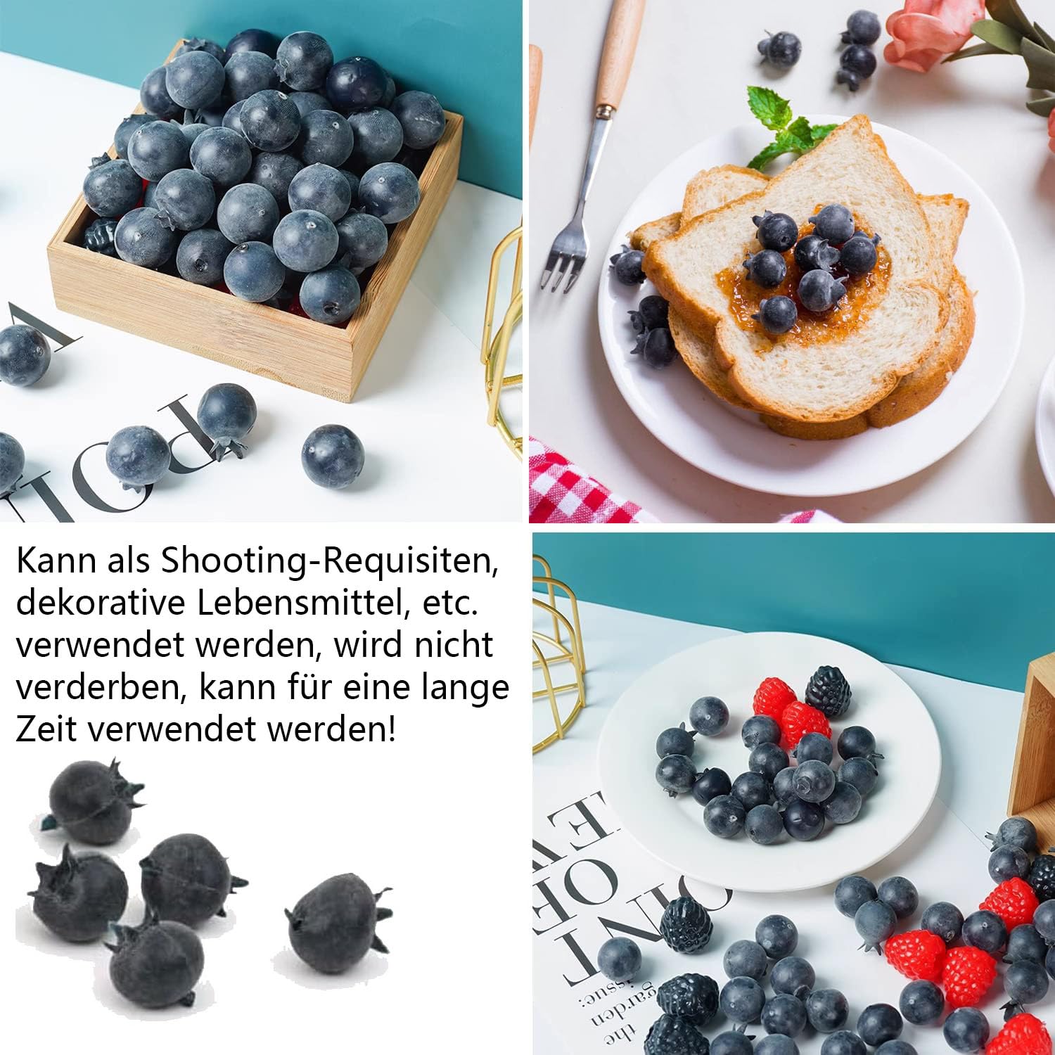 LATRAT 40 stuks decoratieve kersen, decoratieve kunstkers, voor de fruitschaal, tafeldecoratie, rood, zwart, kersen, decoratie, namaakvruchten, fruit, feest, festival decoratie