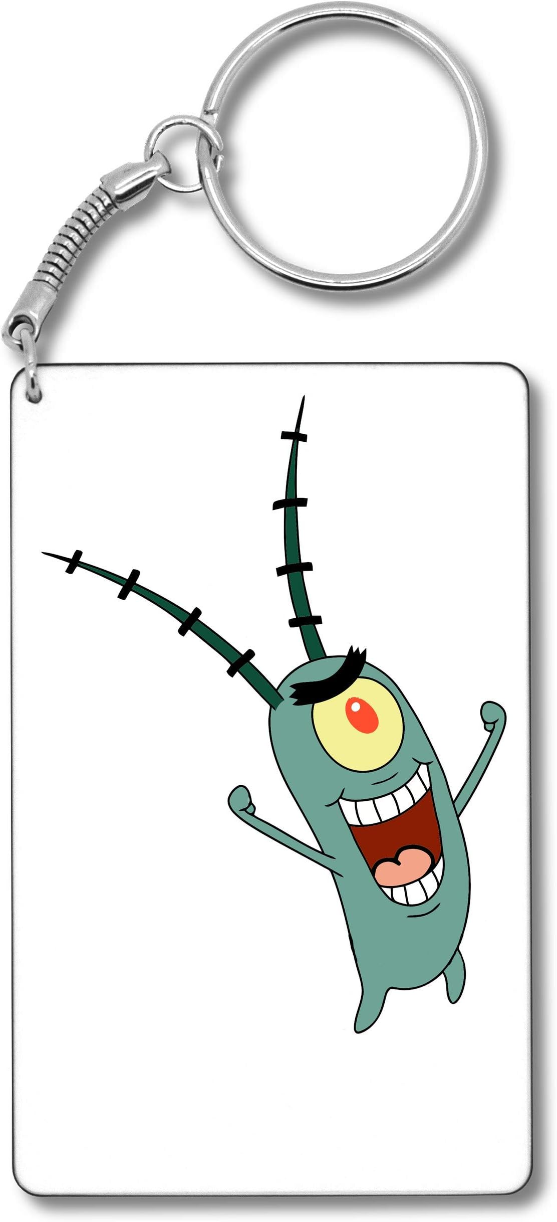 Plankton Laughing Keychain Keyring