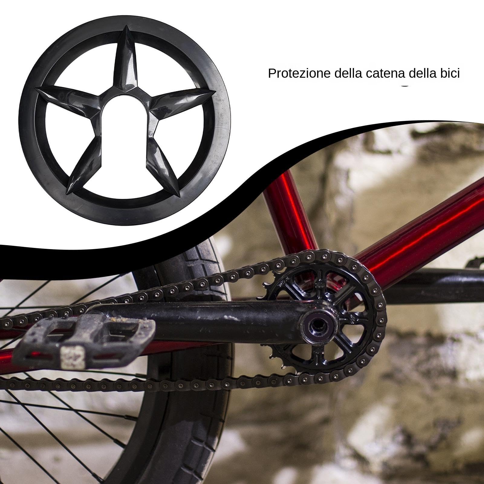 Copricatena per Bici, Protezione per Catena | Robusta Protezione per Corona, Copertura per pignone per Bici,Copertura Protettiva per pignone Resistente all'Usura Protezione copricatena per