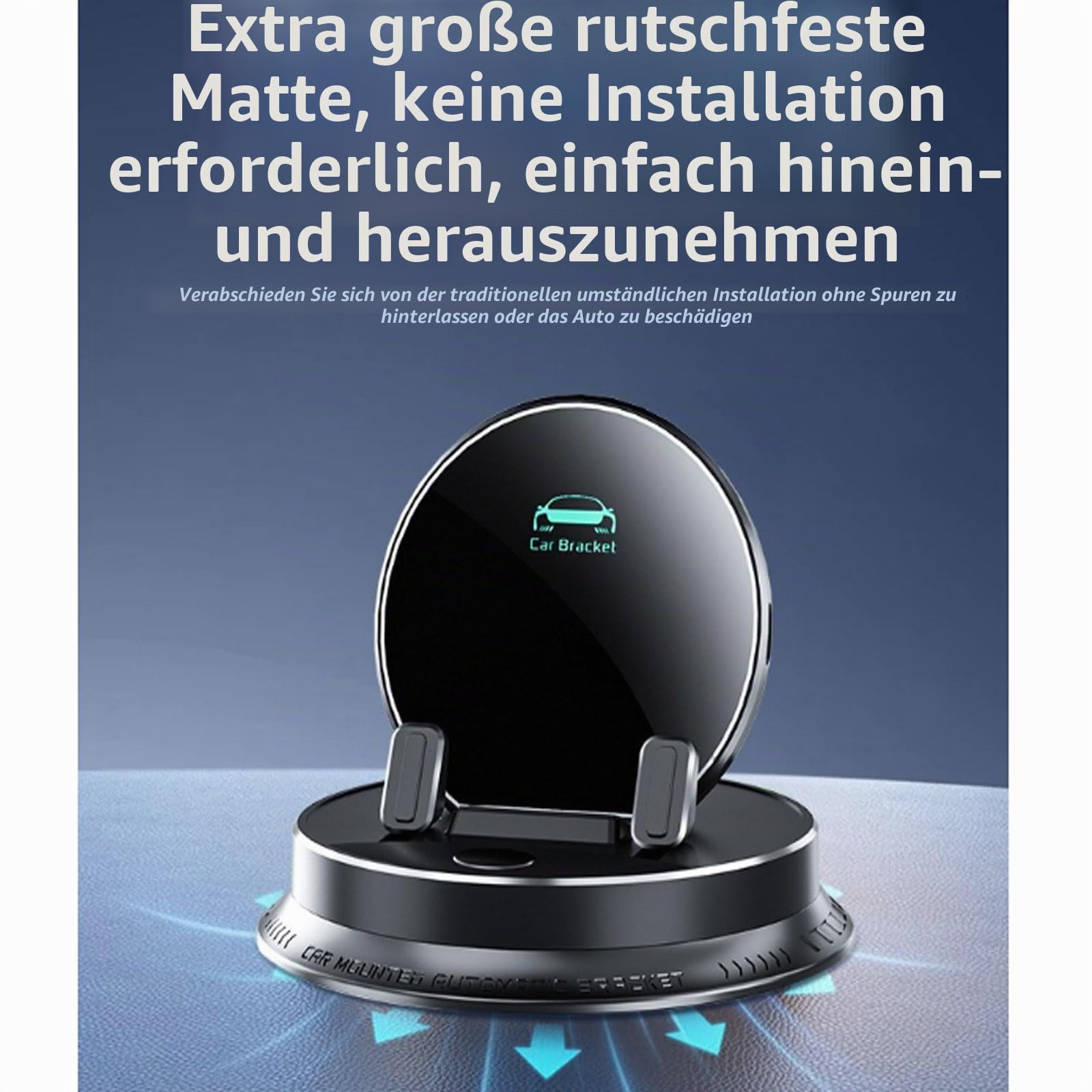 Multifunktionaler Handyhalter, Deloyye Handy Halterung, 360-Grad-Drehbare Handyhalterung Fürs Armaturenbrett Im Auto, Touch Switch Automatic Sensing, Universal 360 Car Phone Holder (*2)