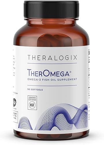 Theralogix TherOmega Omega-3 Suplemento de aceite de pescado - Apoya la salud del corazón, el cerebro, el sistema inmunológico y las articulaciones*