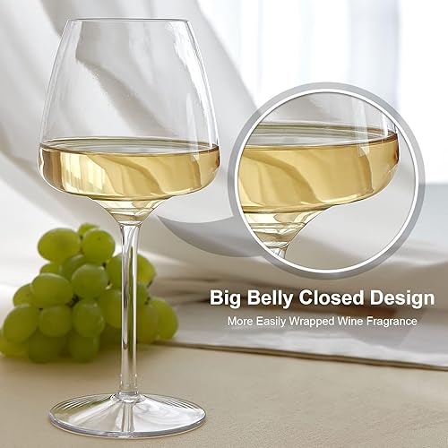 Miniatura 5 de MICHLEY Copas de vino flotantes para piscina, irrompibles, de plástico Tritan con tallo junto a la piscina, tazas flotantes de 12.5 onzas, aptas