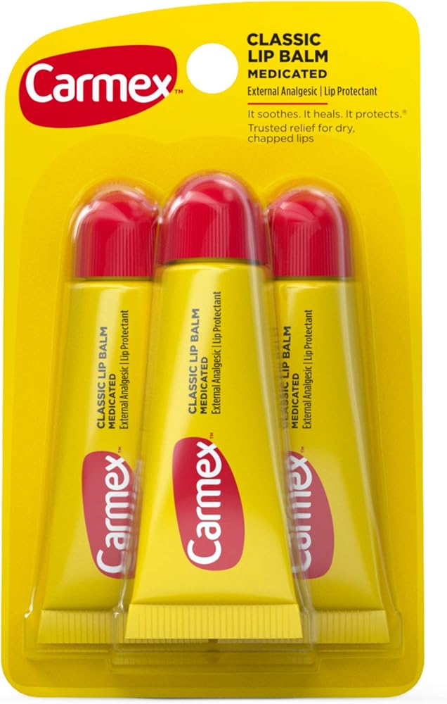 Original Flavor Moisturizing Lip Balm Tube Value Pack,0.35 Ounce (3 Count)