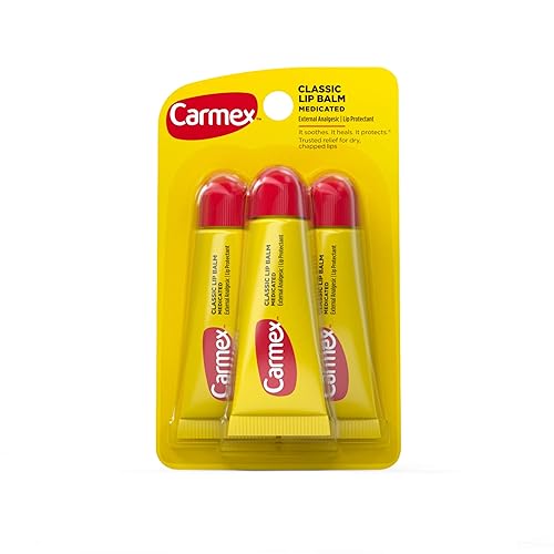 Carmex Saboroso Bálsamo Labial Original, Tubo Paquete de Valor, 0.35 Onzas (3 Unidades)