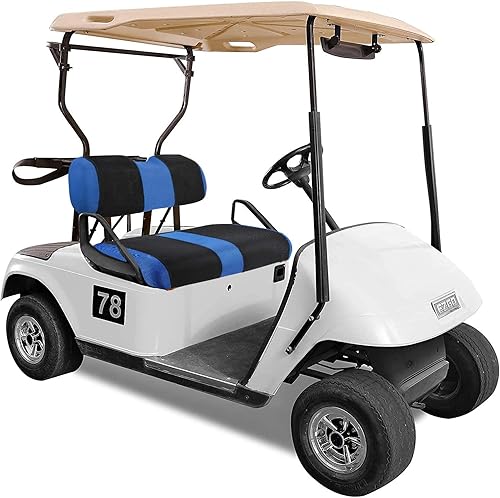 Miniatura 2 de Fundas de asiento de carrito de golf para 2 pasajeros, cubierta de asiento delantero para EZGO TXT OEM Cojín de asiento ordinario, funda de asiento