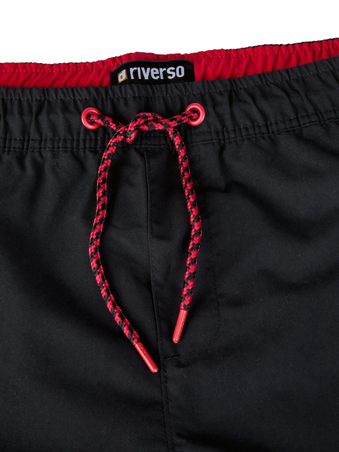 riverso RivDavid - Bañador corto para hombre, 2 unidades, con cordón de 100% poliéster