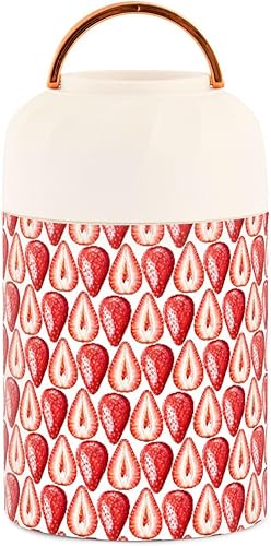 Miniatura 2 de Strawberries Food Jar with Spoon Stainless Steel Vacuum Insulated Food Container 17 oz Food Thermos for Lunch