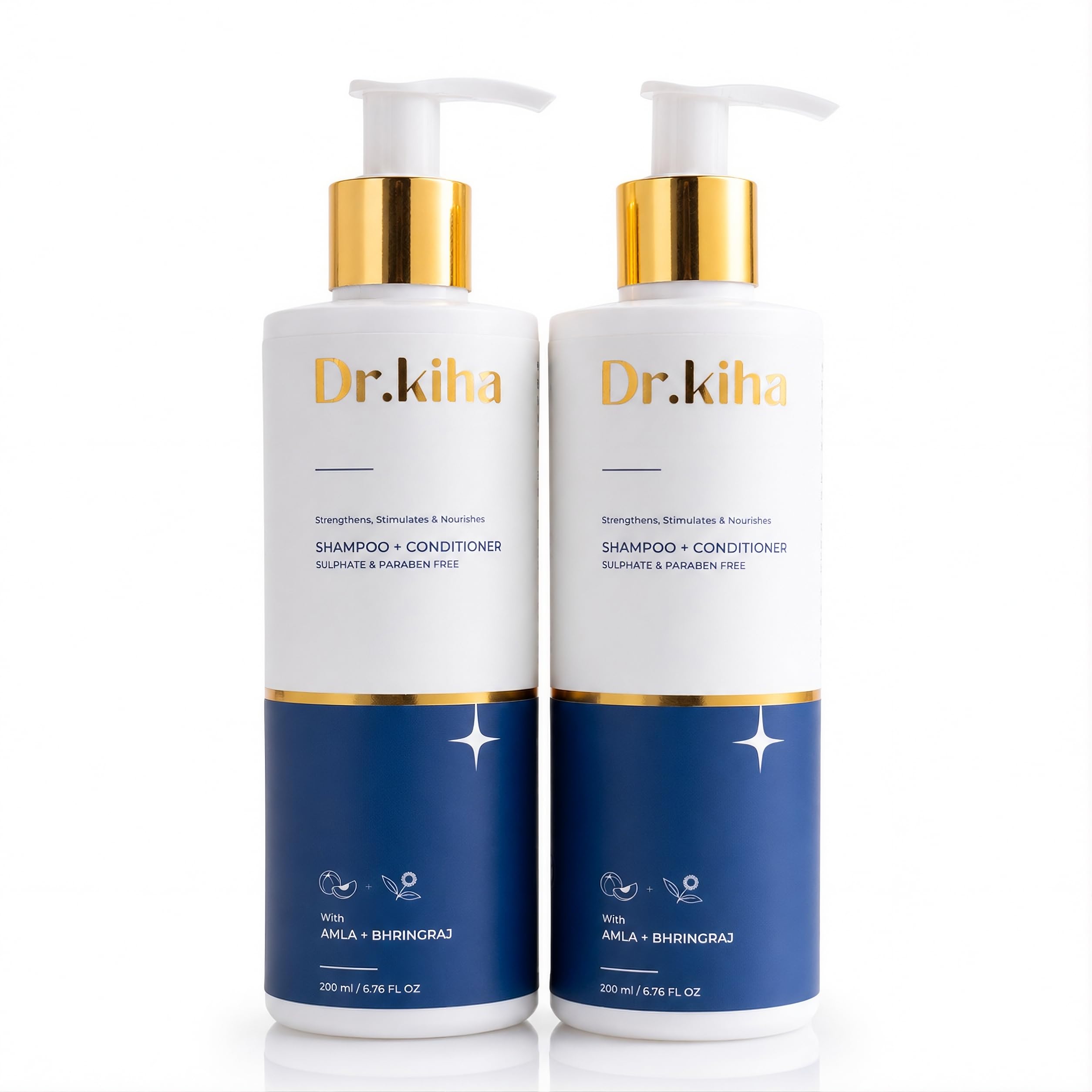 Dr. Kiha Hair Care Combo Pack of 2 | Sulphate & Paraben Free Shampoo and Conditioner Set for Frizz Control, Soft & Smooth Hair | Gentle Cleansing & Nourishing Daily Hair Cleanser for Men and Women (200ml Each)-picture-15