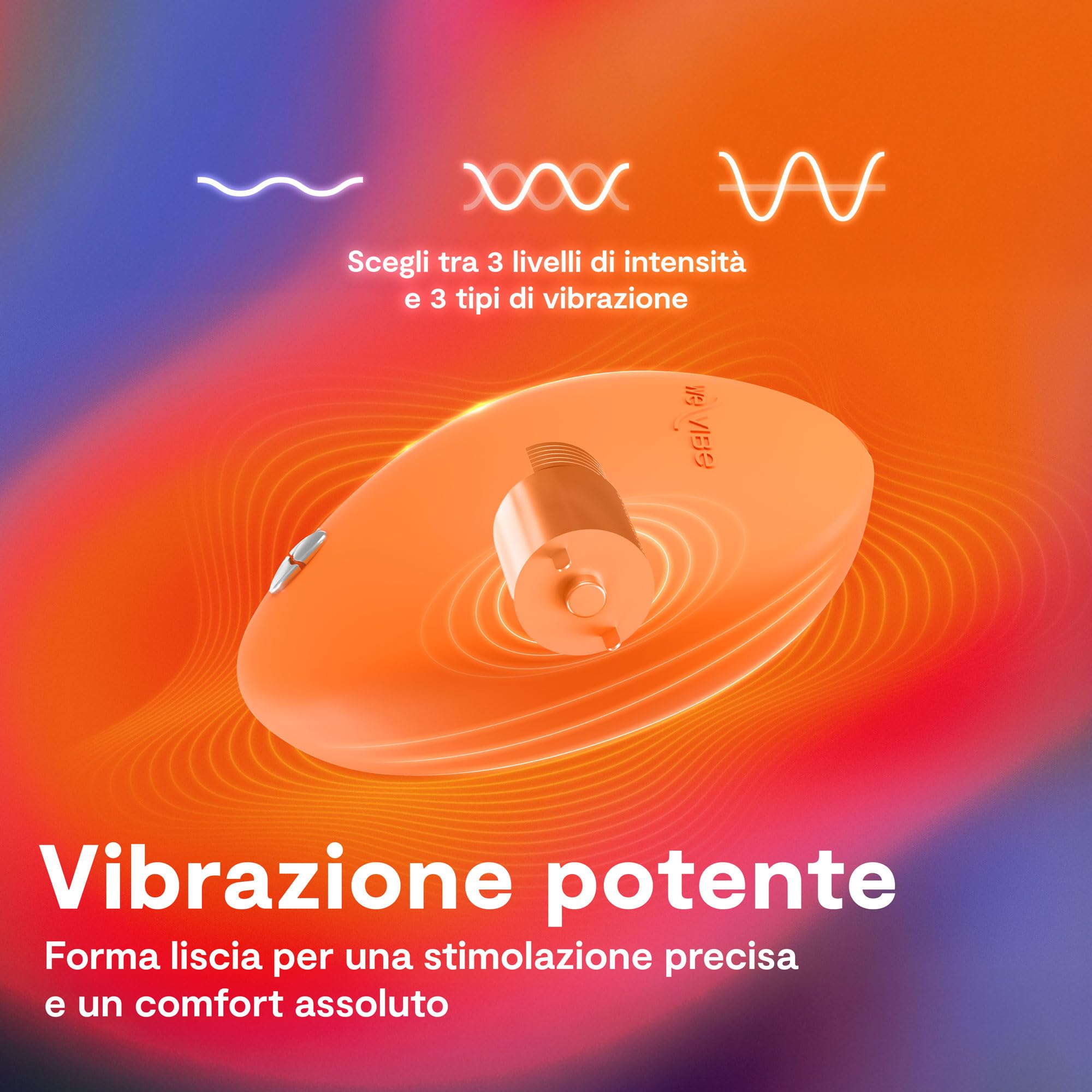 We-Vibe Temp Vibratore Esterno per Donna | Vibratore Clitorideo Riscaldante e Raffreddante| Sex Toy Gioco Caldo Freddo| Massaggiatore Personale Potente e Silenzioso | Impermeabile | Arancione