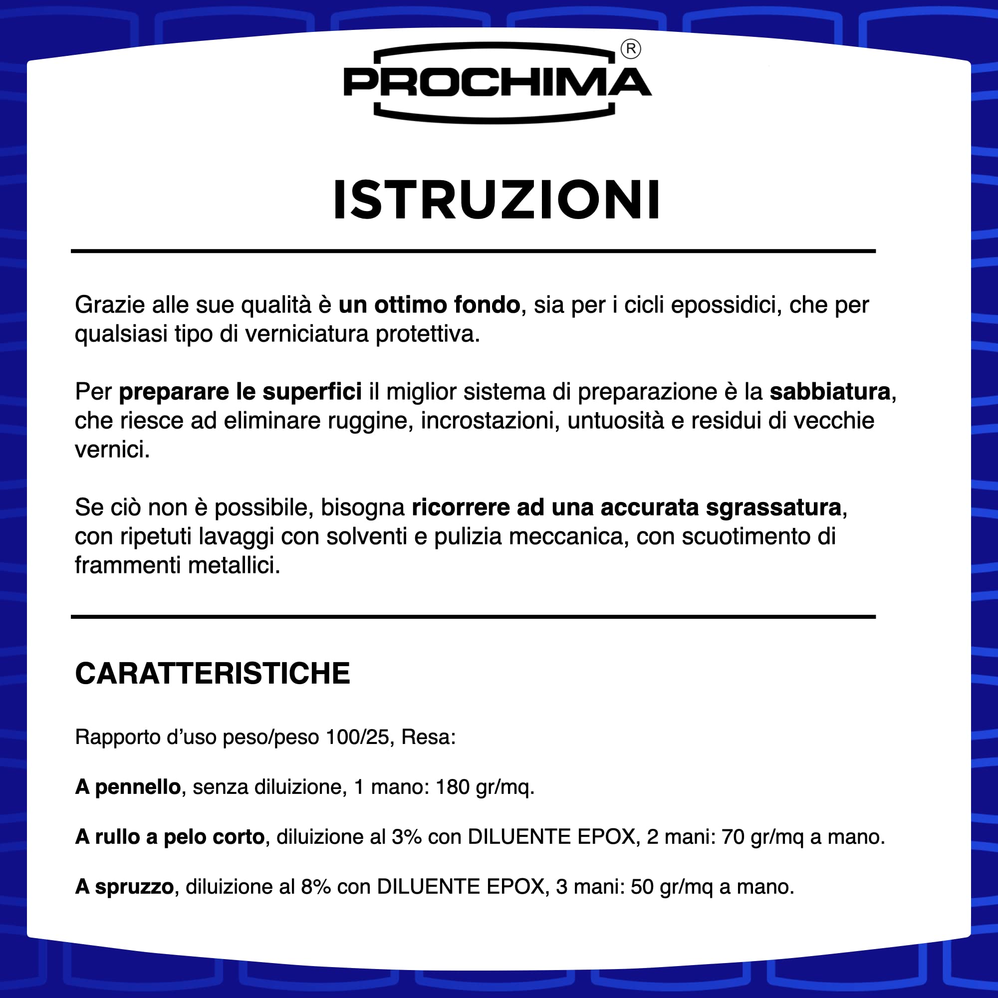 PROCHIMA, Duraloid ZN Verde, Fondo Epossidico Bicomponente a Solvente, Ideale come Strato di Fondo Antiossidante (antiruggine), Prodotto Efficace anche Come Protezione dell'Acciaio Sabbiato, 1kg