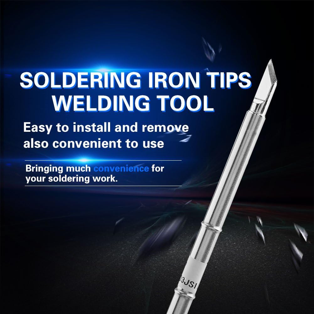 T12 Soldering Tips, Akozon T12 Series Soldering Iron Tips Welding Tool Replacement for FX-951 Rework Station (10pcs)