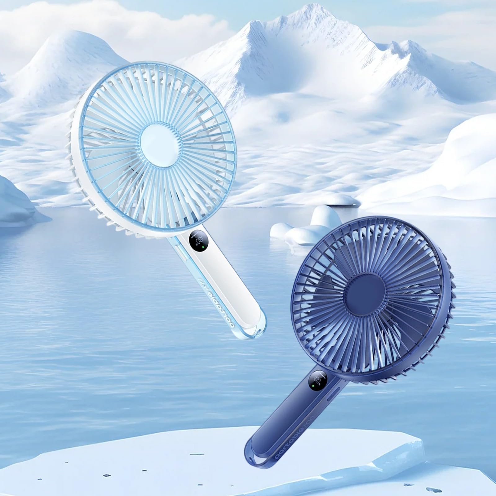Flussi d ' velocità Ventilatore da Tavolo USB Uso prolungato della Batteria Leggero per Viaggi in Ufficio attività all ' Aperto Ventilatore Portatile Alimentato a Batteria