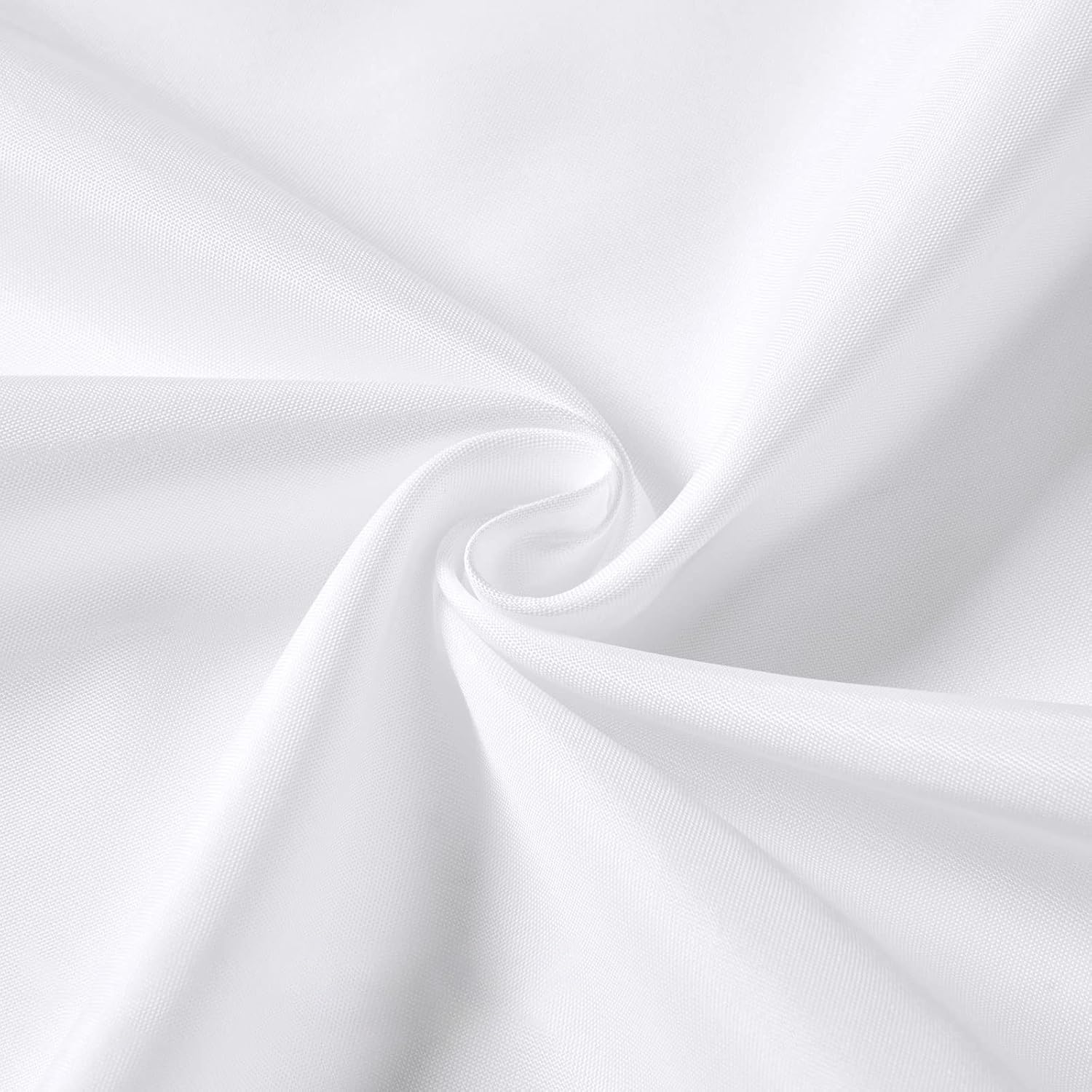 Shower Curtain for Bathroom 200 x 200 cm Waterproof Thicken Polyester Fabric Shower Curtain Liner White Washable Bath Curtain with Hooks, Weighted Hem — view 3