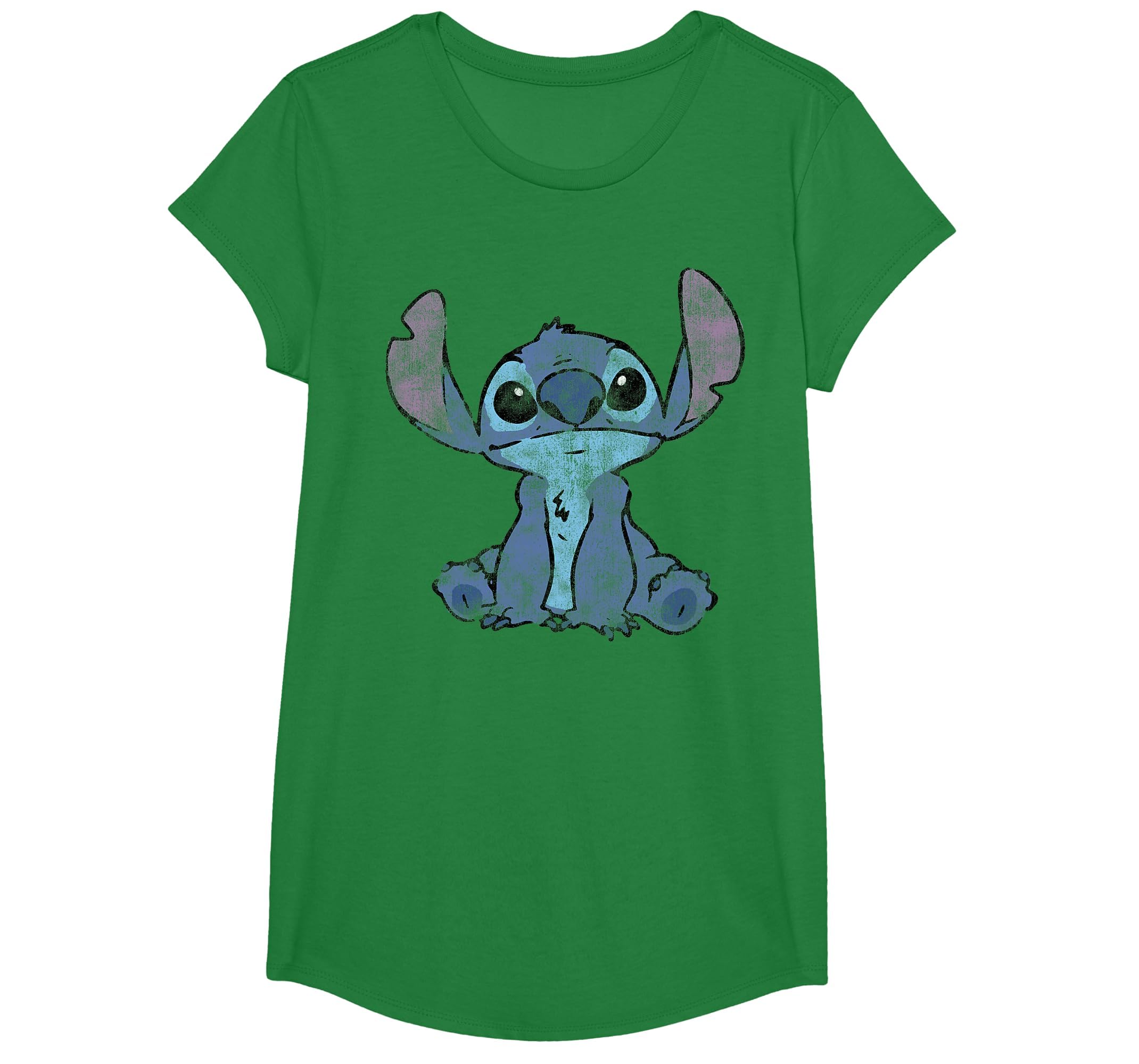 Disney Lilo &amp; Stitch Distressed Stitch Portrait T-Shirt