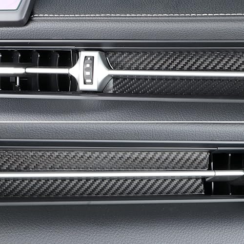 Miniatura 7 de 2 tiras de fibra de carbono para consola central de copiloto, ajuste para Toyota Supra A90 GR MK5, cubierta de salida de aire de consola central,