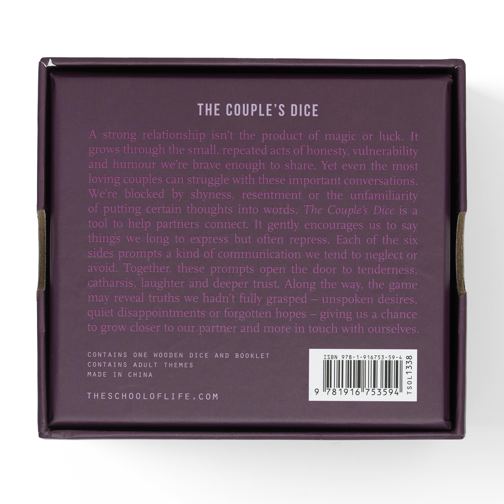 The Couple's Dice: A tool for intimacy and honesty