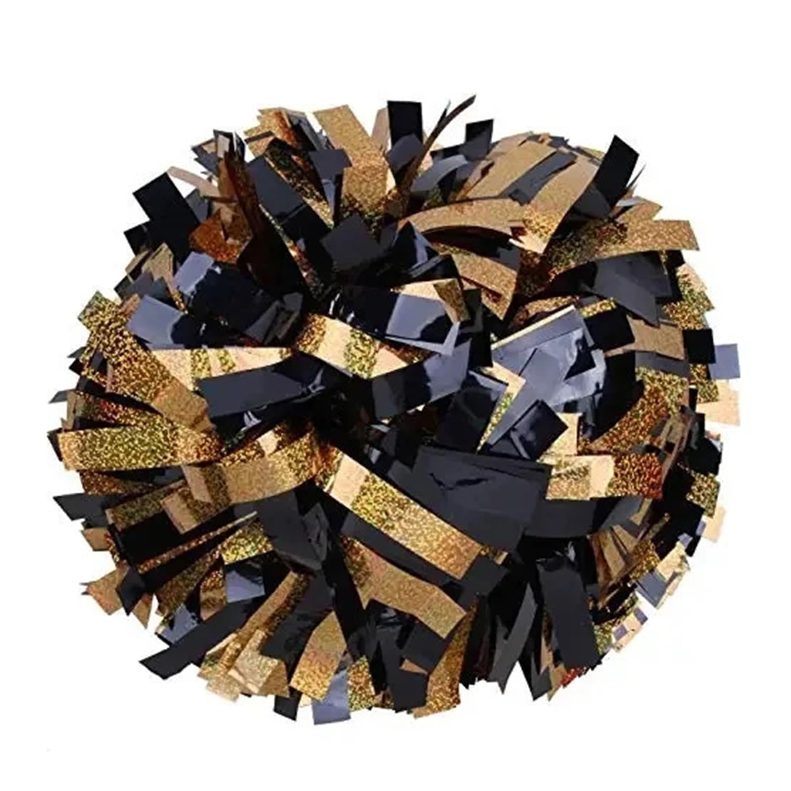 1Piece Metallic Pom Pom Pom Handle, Cheerleader Pom Pom(Color 23,4 Inch)