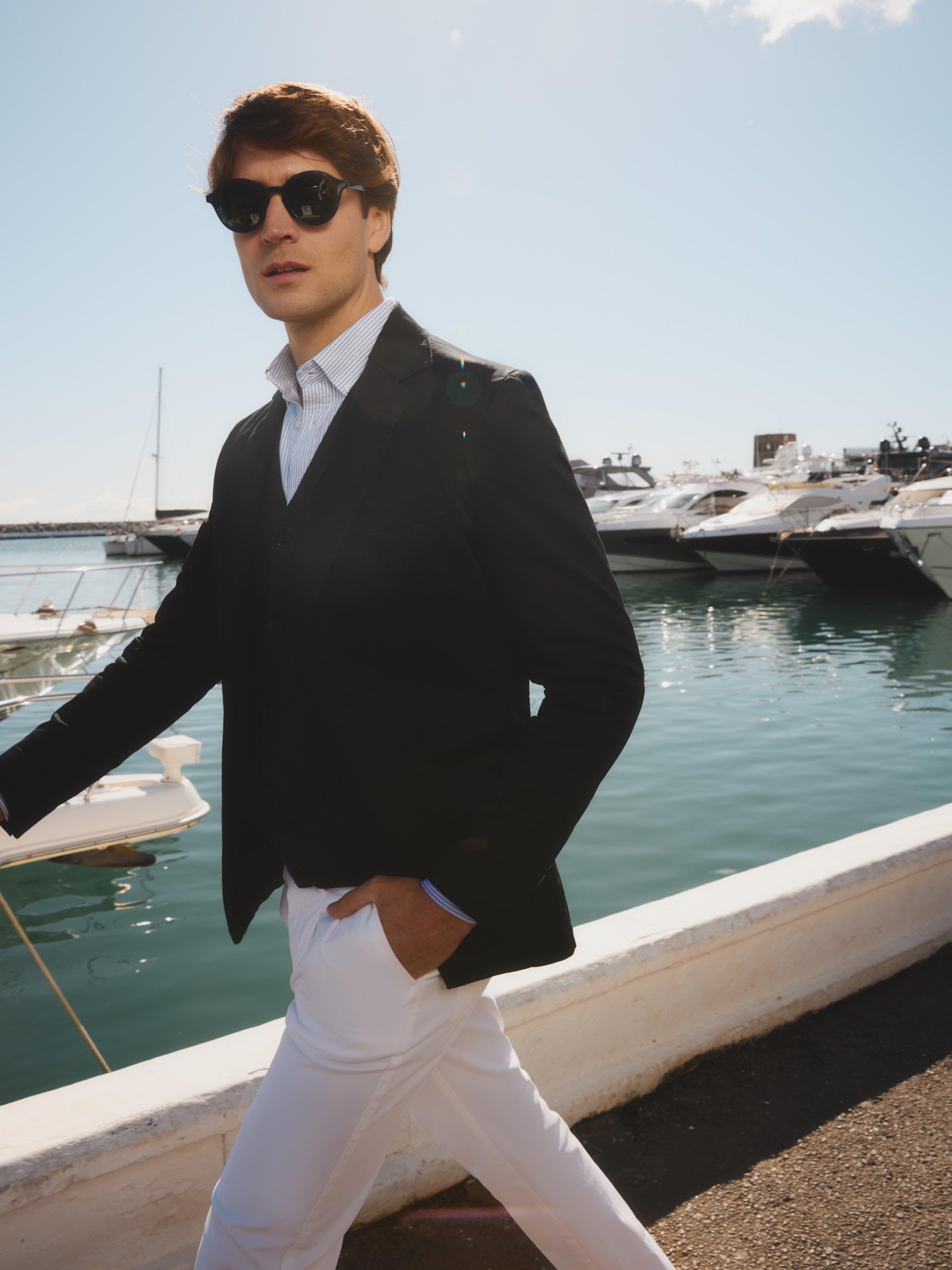 SILBON Americana Casual para Hombre