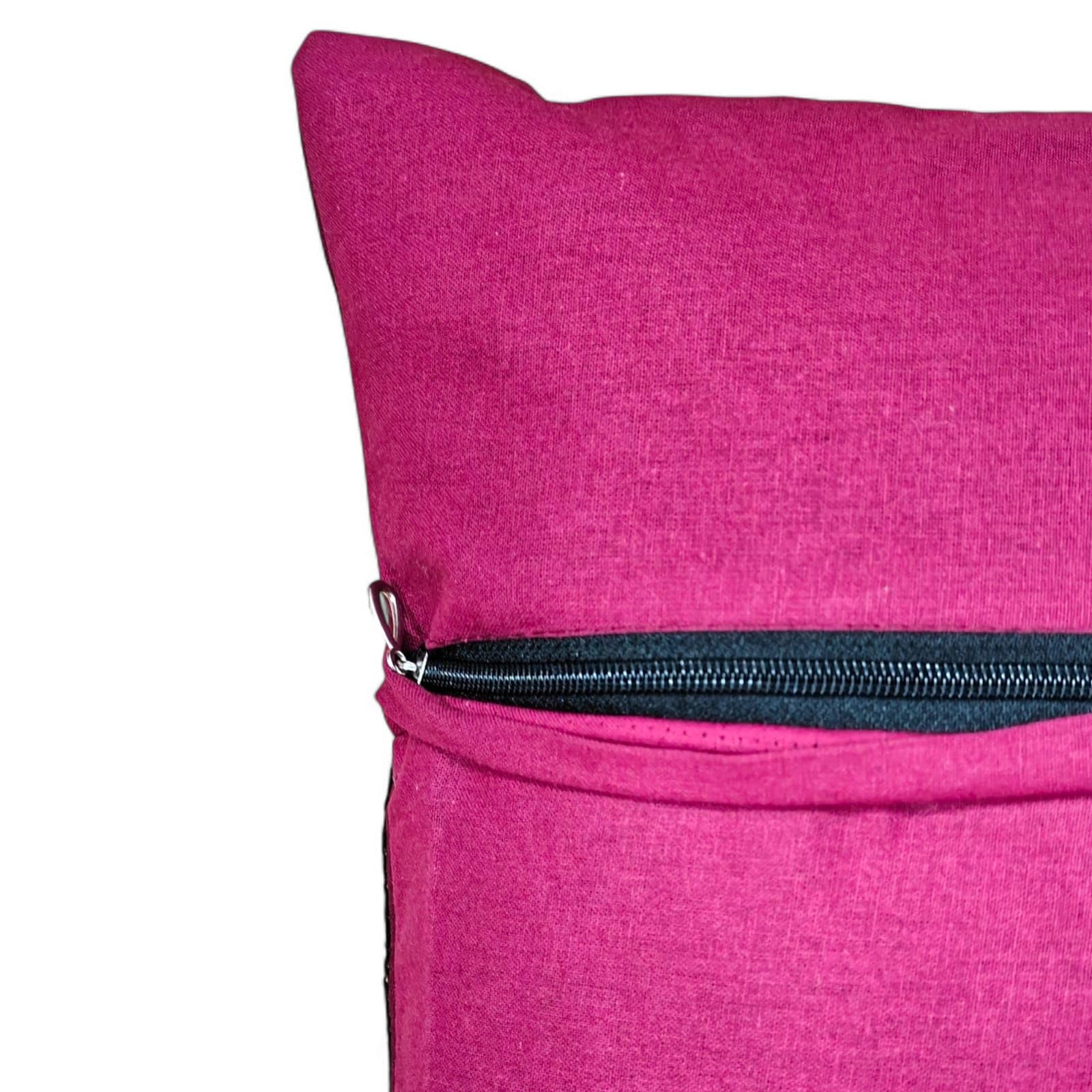 Lot De 2 Taies D'oreiller Vintage – Broderie Rose Fait Main, 60x60 Cm, Coton