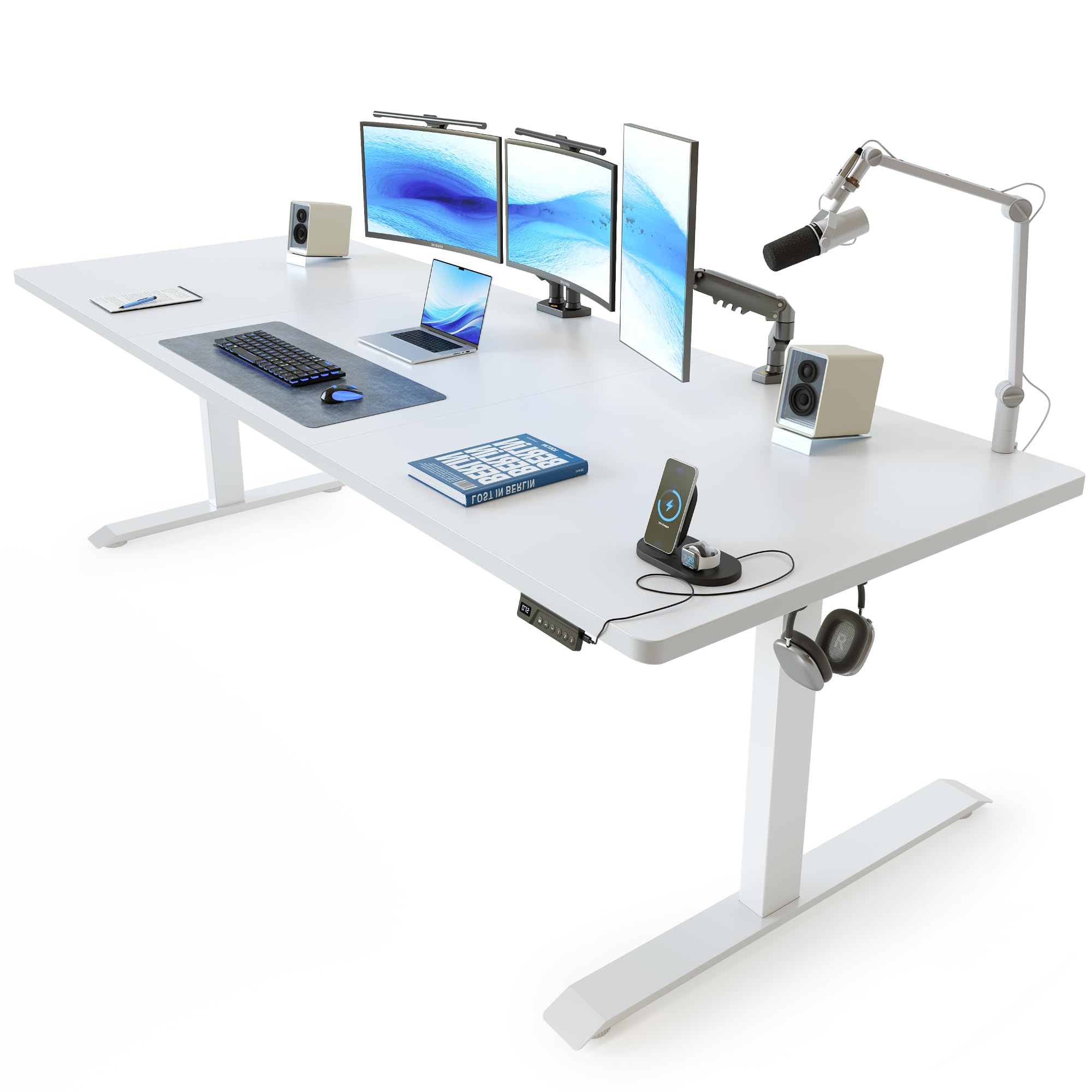 FEZIBO Standing Desk 83 x 37 Inch White