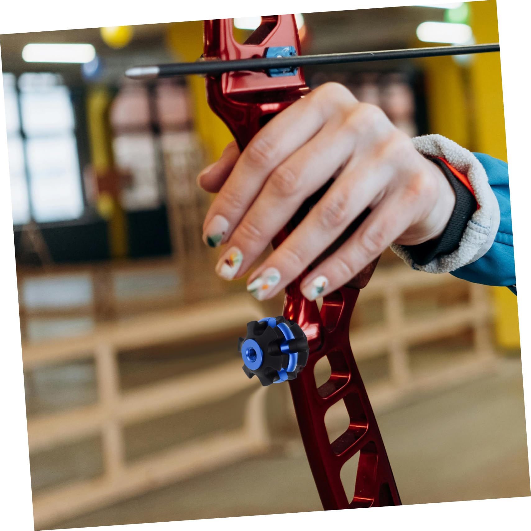 BESTonZON Ammortizzatore per tiro con l' dello stabilizzatore per tiro con l' Fornitura Raccordo di Prua Accessorio per tiro con l' Gomma da Cancellare Rosso