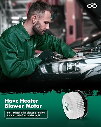 Miniatura 6 de SCITOO Motor de soplador de calentador de plástico ABS con ventilador, resistencias HVAC, motores para 2004-2008 para Acura TSX2003-2007 para Honda