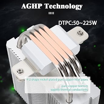 Thermalright Assassin X120 Refined SE CPU Air Cooler, 4 Heat Pipes, TL-C12C PWM Fan, Aluminium Heatsink Cover, AGHP Technology, for AMD AM4/AM5/Intel LGA 1150/1151/1155/1200/1700/1851(AX120 R SE)