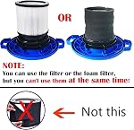 10 Pièces 90107 Filtre et 90585 Manches de mousse & Bande de rétention, compatible avec Shop Vac 5 Gallon et Fit MACS-200D SS11-450 Aspirateurs à vide, partie # 9010700 90585 9013700