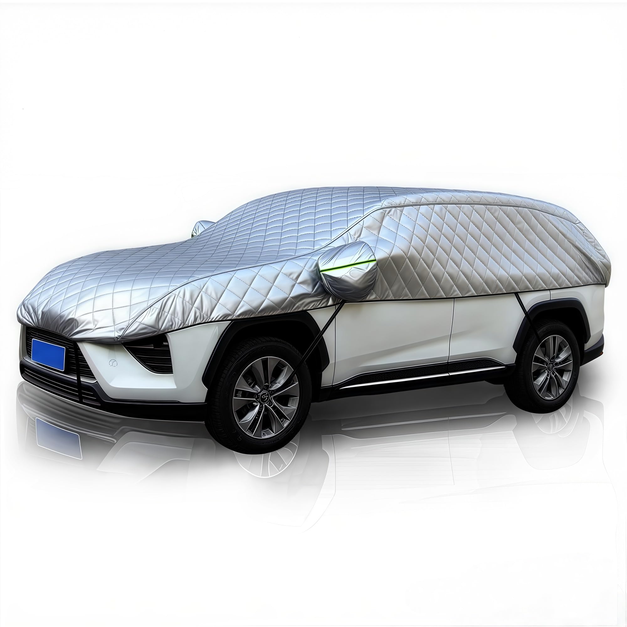Bâche Voiture Extérieur Anti Grêle pour Toyota Yaris Hybrid 2014-2025,Housse Auto Épaissie Imperméable Résistante Robuste au Vent et à la Neige Anti UV Soleil Anti Rayure abri Voiture