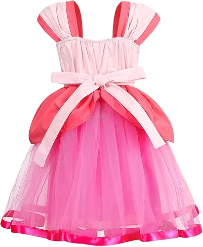 Miniatura 2 de Eledobby Princess Pink Costume Dress for Girls Halloween Cosplay Outfits Birthday Party Fancy Toddler Dress Up