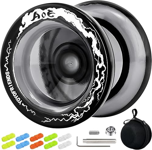 Miniatura 11 de 7YO AOE Yoyo Profesional Sensible para Niños, Yo-yo Principiante con Agujeros Profundos para Dedos, Yoyo de Trucos de Plástico con Rodamiento No