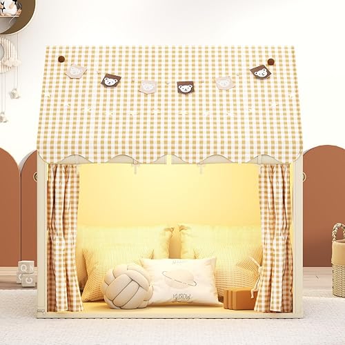Vista 4 de Tienda de campaña de juegos para niños, tienda de campaña de juegos para interiores, niños y niñas, juguete de princesa, casa pequeña al aire libre