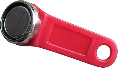 tm1990 ds1990a-f5 Dallas iButton con Anillo de Metal Rojo/Negro/Amarillo Color Mango