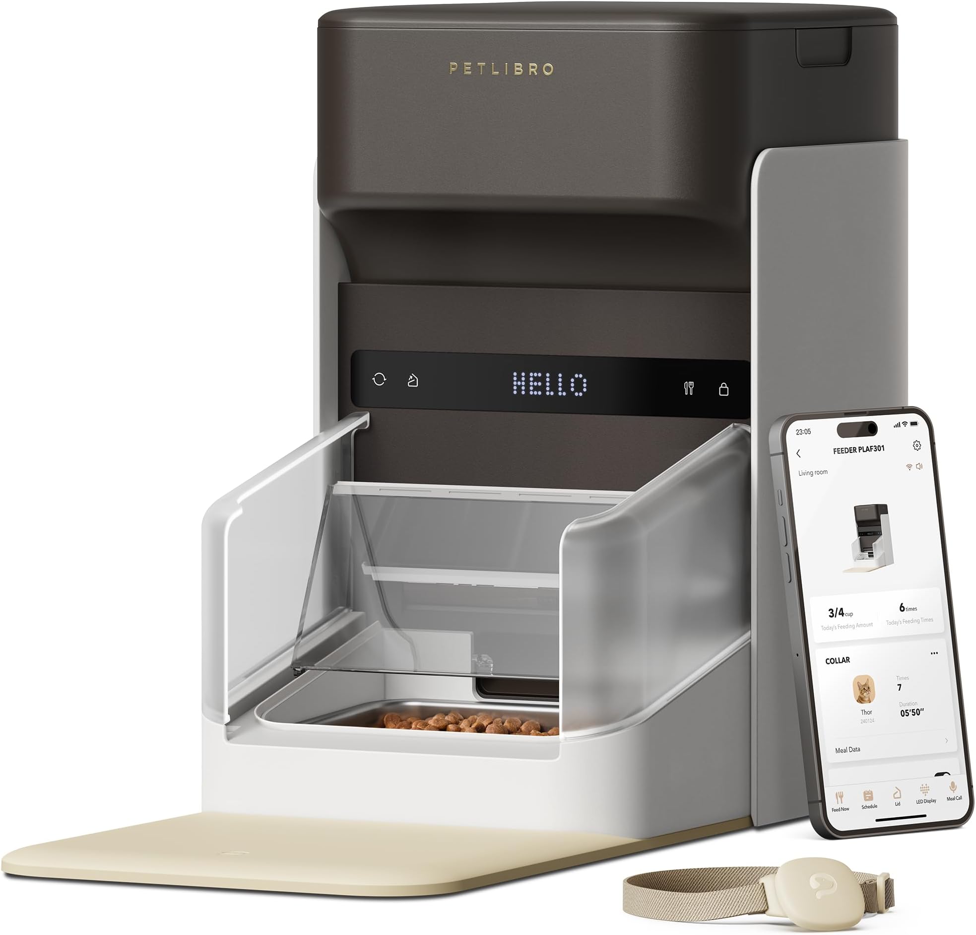 PETLIBRO Automatic Pet Feeder - Wi-Fi Control, 3L Capacity for Cats & Dogs