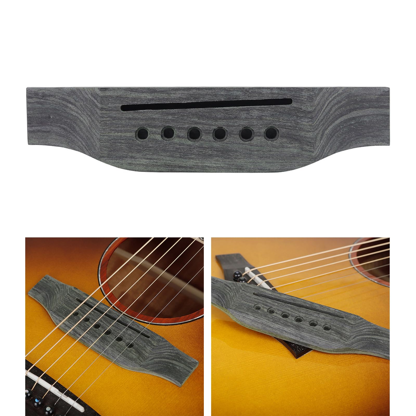 The Bridge Uomo Ponte Per Chitarra Classica In Palissandro - Sostitutivo Per Riparazioni, Legno Massello Ricambio Ponte Legno