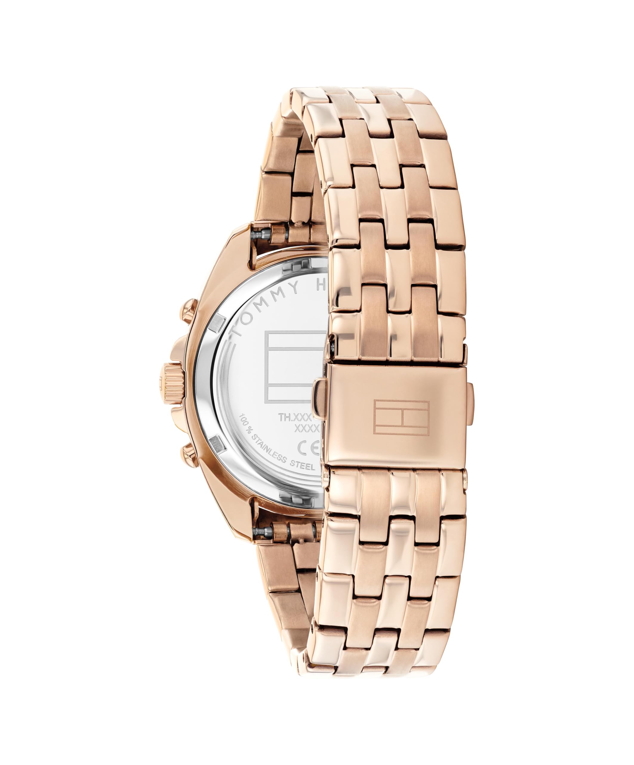 Tommy Hilfiger Orologio analogico multifunzione al quarzo da donna con cinturini in acciaio inossidabile
