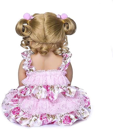 Miniatura 6 de iCradle Preciosa muñeca Reborn de 20 pulgadas, 19.7 in, cuerpo completo, de silicona, de aspecto realista, muñeca recién nacida, juguete para edades