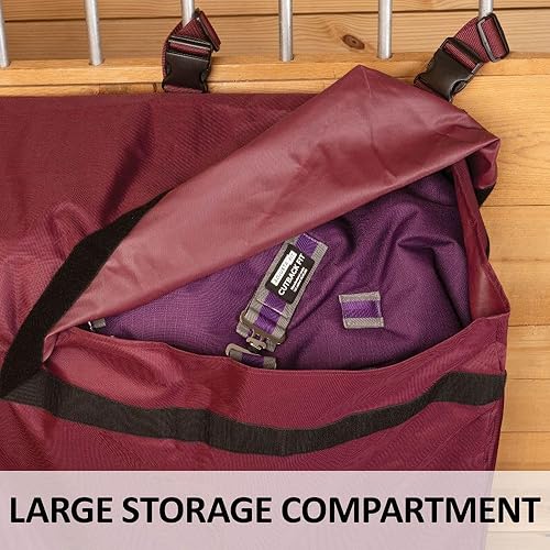 Miniatura 6 de Schneiders Stall Front Large Horsewear Bag II  Poliéster 600D duradero  Recubierto de teflón  Capacidad extra grande  Cierre seguro  Color morado
