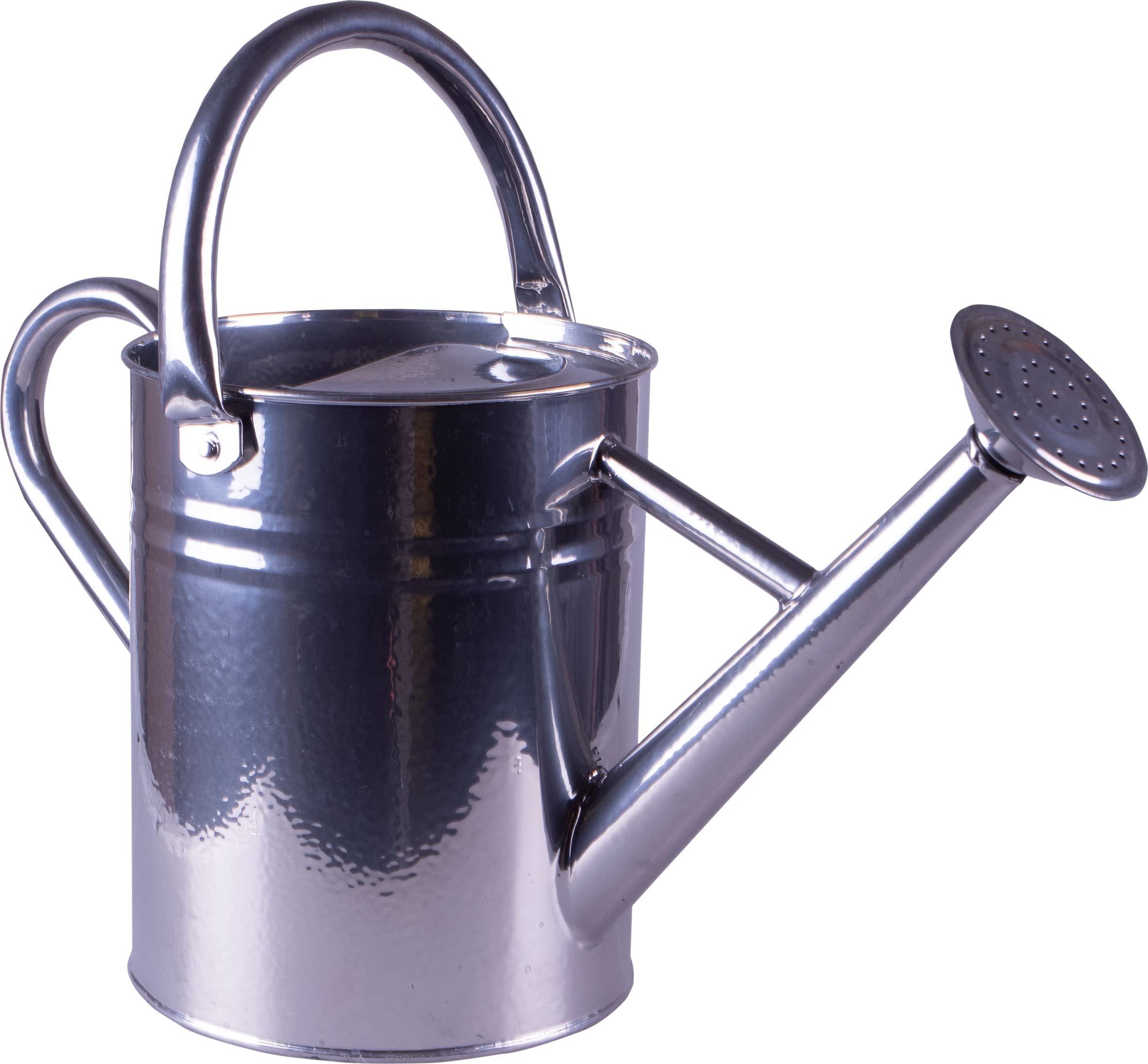 St Helens 4L Metal Watering Can - Silver - Detachable Spout