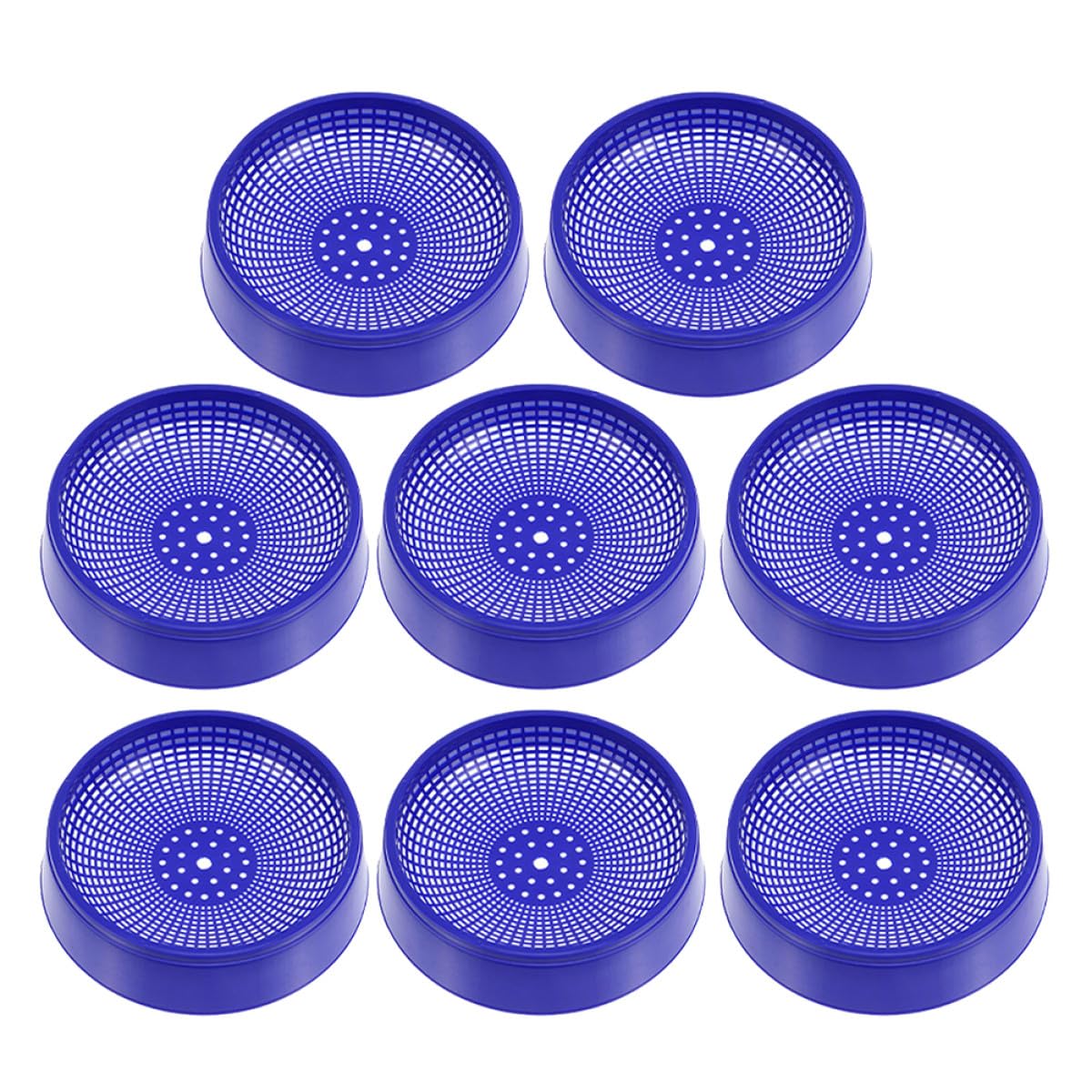 Veemoon Set 8 Ciotole di Plastica per Nidificazione Piccioni Base Antiscivolo, Letto di Riproduzione per Uccelli da Gabbia, Accessorio per Allevamento e Deposizione Uova