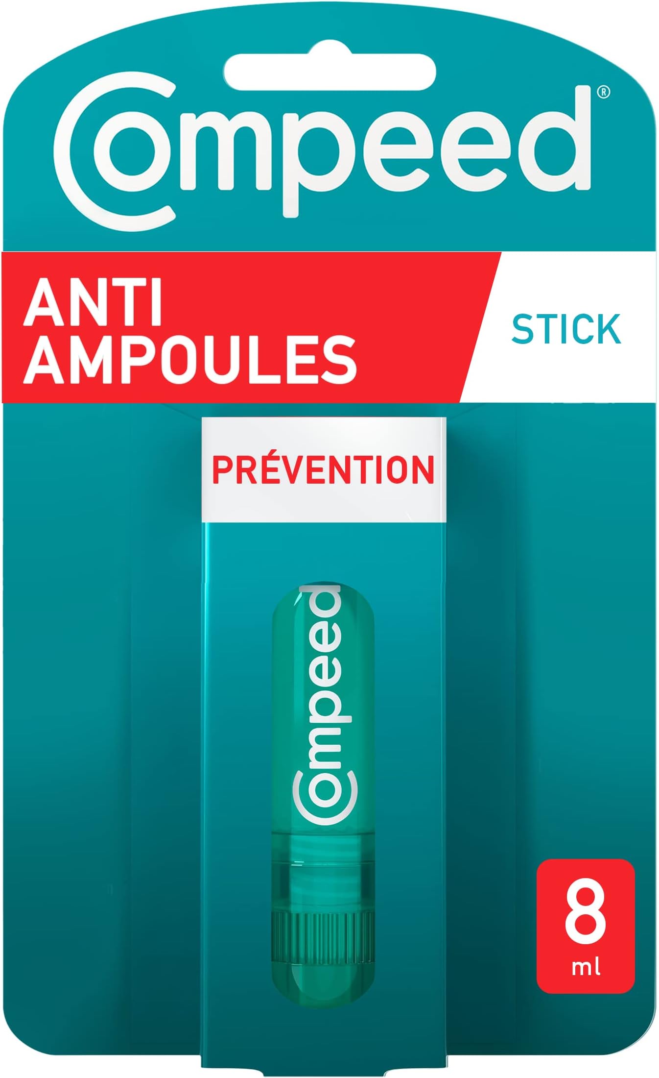 Compeed Compeed Anti-Blister Foot Care Stick 10 ml, Transparent/Green (Pack of 1)