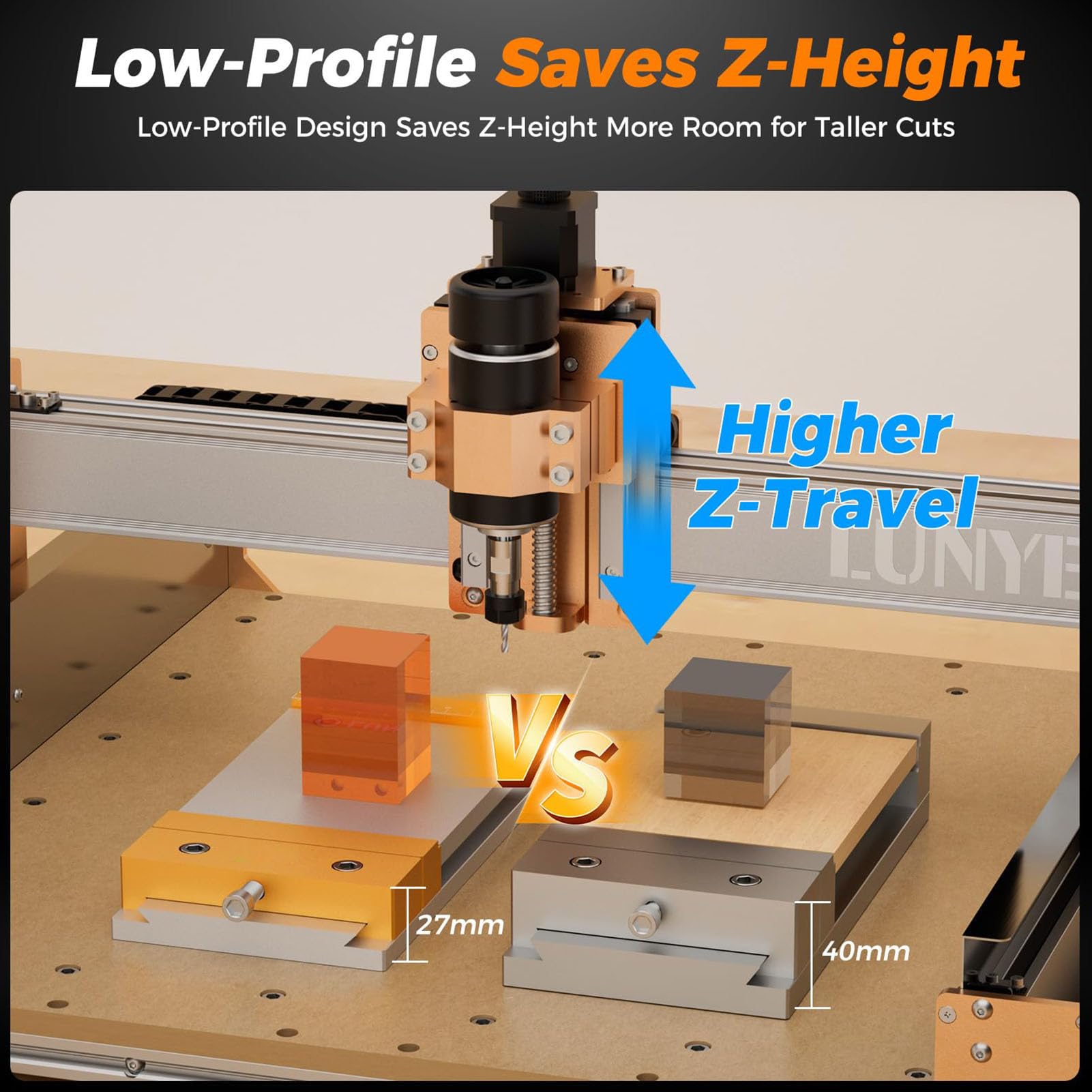 Imadło Stołowe CNC, Zakres Mocowania 136mm, do Frezarek