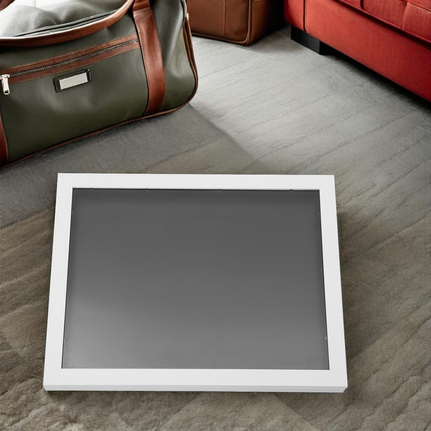 Wakauto Shadow Box for Football Jersey and Shirt Display Frame, 14x18 Inch Wooden Showcase with Front Opening, Uniform Memorabilia Case for Sports Fans and Collectors