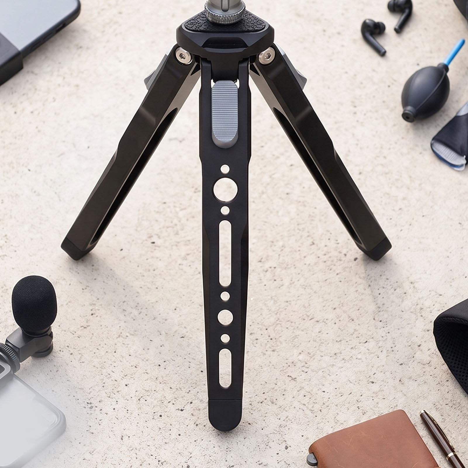 Cosiki Aluminum Alloy Camera Tripod, Portable Folding Design | Robusto materiale in alluminio, base stabile, multiuso per DSLR, smartphone