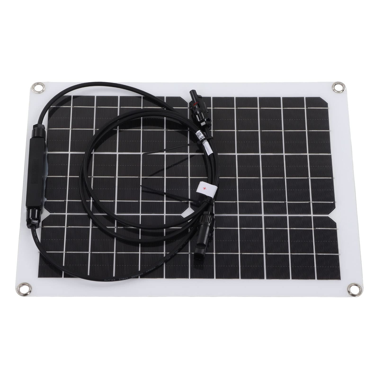 Pannello Solare Flessibile Caricabatteria Monocristallino 15W 12V | Silicio Monocristallino e PET, Si Piega a 30 Gradi, Uso Tenda per Barca , Caricabatteria Al Litio 12V, Impermeabile